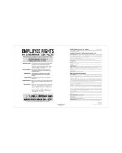 ComplyRight Federal Contractor Posters, Walsh-Healey Public/Service Contracts, English, 11in x 17in