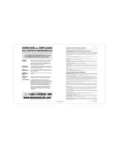 ComplyRight Federal Contractor Posters, Walsh-Healey Public/Service Contracts, Spanish, 11in x 17in