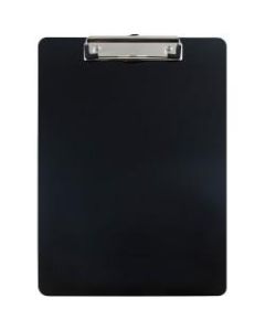 JAM Paper Aluminum Clipboard, 9in x 12-1/2in, Black