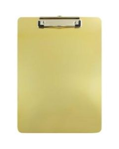 JAM Paper Aluminum Clipboard, 9in x 12-1/2in, Gold