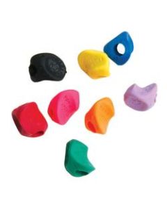 J.R. Moon Pencil Co. Stetro Pencil Grips, 1 1/2in x 1in, Multicolor, 36 Grips Per Pack, Set Of 2 Packs