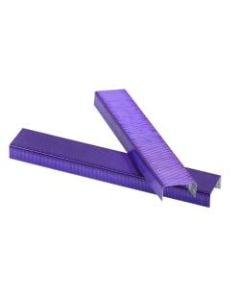 JAM Paper Standard Staples, 1/2in Full Strip, Purple, Box Of 5,000 Staples