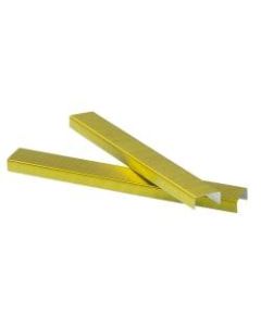 JAM Paper Standard Staples, 1/2in Full Strip, Yellow, Box Of 5,000 Staples