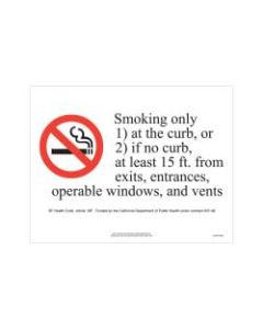 ComplyRight City & County Specialty Posters, No Smoking At Building Entrance, English, San Francisco, 8 1/2in x 11in