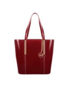 McKleinUSA Cristina Tote, 14inH x 13 1/2inW x 6inD, Red