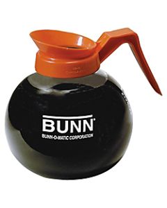 Bunn Pour-O-Matic 12-Cup Decanter, Decaffeinated, Clear/Orange