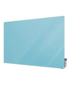 Ghent Harmony Magnetic Glass Unframed Dry-Erase Whiteboard, 24in x 36in, Blue