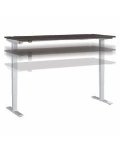 Move 40 Series by Bush Business Furniture Height-Adjustable Standing Desk, 72in x 30in, Storm Gray/Cool Gray Metallic, Standard Delivery