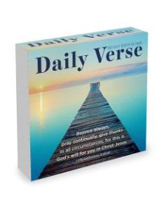 TF Publishing Inspirational Daily Desktop Calendar, 5-1/4in x 5-1/4in, Daily Verse, January To December 2022