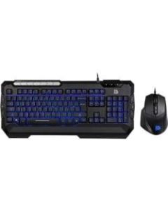 Tt eSPORTS Commander Combo V2 Gaming Keyboard & Mouse - Retail - USB Membrane Cable Keyboard - Black - USB Cable Mouse - Optical - 2500 dpi - 8 Button - Black - Multimedia Hot Key(s)