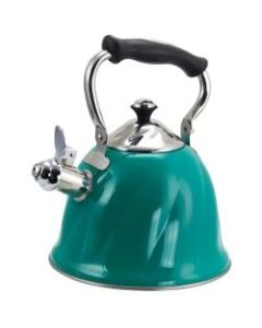 Mr. Coffee 2.1-Quart Whistling Tea Kettle, Alberton, Emerald Green