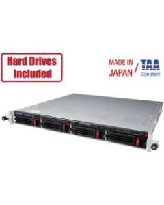 Buffalo TeraStation 6400RN 8TB (2 x 4TB) Rackmount NAS Hard Drives Included + Snapshot - Intel Atom C3538 2.10 GHz - 4 x HDD Supported - 2 x HDD Installed - 8 TB Installed HDD Capacity - 8 GB RAM - Serial ATA/600 Controller