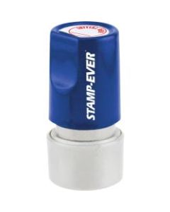 Stamp-Ever Pre-inked Initial Here Round Stamp - Message Stamp - "Initial Here" - 0.75in Impression Diameter - 50000 Impression(s) - Red - 1 Each