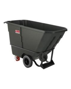 Suncast Commercial Tilt Truck, Standard Duty, 0.5 Cu Yd., 34-7/8inH x 27-3/4inW x 59-1/8inD, Black