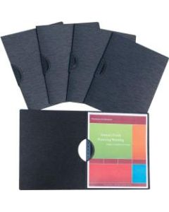 C-Line Exactive Report Cover - Clip Fastener - Polypropylene - Black, Opaque - 5 / Pack