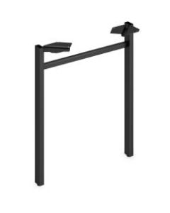 HON Mod Collection Worksurface 24inW U-leg Support - 24in - Finish: Black