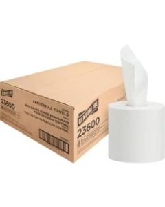Genuine Joe 2-Ply Centerpull Paper Towels, 100% Recycled, 600 Sheets Per Roll, Pack Of 6 Rolls