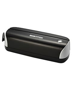 Bostitch Electric Or Battery-Powered 3-Hole Punch, Black/Silver