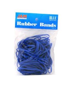 JAM Paper Rubber Bands, Size 33, Blue, Bag Of 100 Rubber Bands
