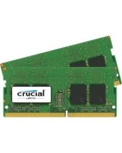 Crucial 32GB (2 x 16GB) DDR4 SDRAM Memory Kit - For Notebook - 32 GB (2 x 16GB) - DDR4-2400/PC4-19200 DDR4 SDRAM - 2400 MHz - CL17 - 1.20 V - Unbuffered - 260-pin - SoDIMM - Lifetime Warranty