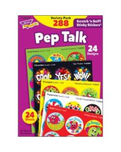 Trend Pep Talk Scratch N Sniff Stinky Stickers - (Unicorn, Country Critters, Ribbeting Rewards, Candy Compli-MINTS, Snappy Apples, Star Praise) Shape - 288 / Pack