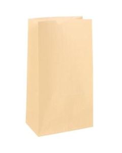 JAM Paper Medium Kraft Lunch Bags, 9-3/4inH x 5inW x 3inD, Ivory, Pack Of 500 Bags