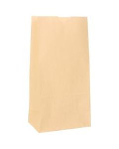 JAM Paper Small Kraft Lunch Bags, 8inH x 4-1/8inW x 2-1/4in, Ivory, Pack Of 500 Bags