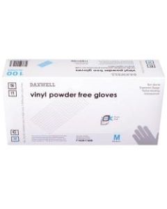 Powder-Free Vinyl Gloves, Medium, Box Of 100