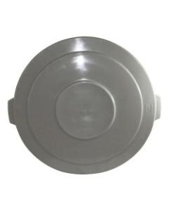 Genuine Joe Gator 55-Gallon Round Waste Container Lid, Gray