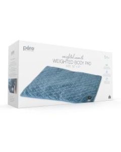 Pure Enrichment Weighted Warmth Body Pad With Heat, 30-1/2inL x 20-1/2inW, Blue