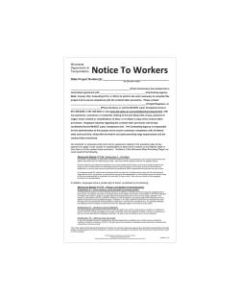 ComplyRight State Specialty Poster, Notice Workers/Construction Projects, English, Minnesota, 8 1/2in x 14in