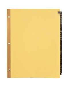 Sparco 30% Recycled Leather Daily Tab Indexes, 8 1/2in x 11in, 1-31, Buff