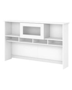 Bush Furniture Cabot 60in Hutch, White, Standard Delivery