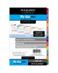 AT-A-GLANCE Kathy Davis Daily/Monthly Planner Refill, Desk Size, 5-1/2in x 8-1/2in, January To December 2022, KD81-225