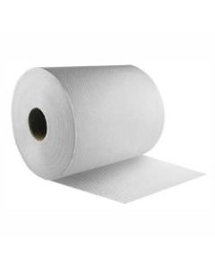 Karat 1-Ply Paper Towel Rolls, 9in x 750ft, White, Case of 6 Rolls