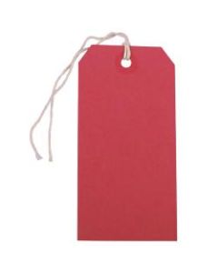 JAM Paper Medium Gift Tags, 4-3/4in x 2-3/8in, Red, Pack Of 10 Tags