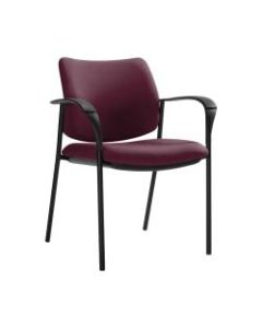 Global Sidero Armchair, 32inH x 25 1/2inW x 24inD, Vermilion/Black
