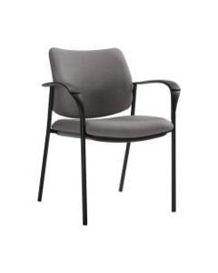 Global Sidero Armchair, 32inH x 25 1/2inW x 24inD, Slate/Black