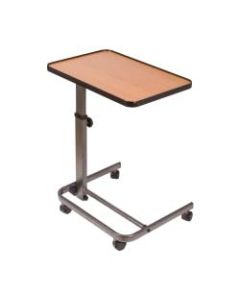 DMI Deluxe Tilt-Top Overbed Table, 38inH x 23inW x 15inD, Brown