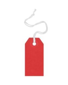 JAM Paper Tiny Gift Tags, 3-3/8in x 2-3/4in, Red, Pack Of 10 Tags