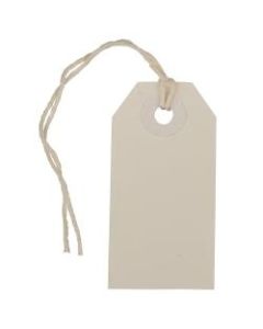 JAM Paper Tiny Gift Tags, 3-3/8in x 2-3/4in, White, Pack Of 10 Tags