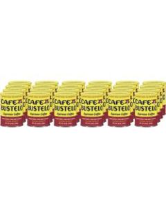 Cafe Bustelo Espresso Blend Ground Canister Coffee, Dark Roast, Case Of 24, 10 Oz Per Canister