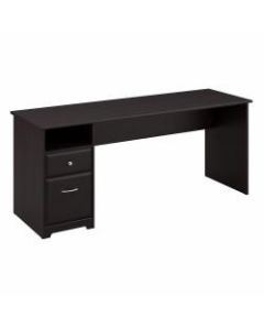 Bush Furniture Cabot Computer Desk with Drawers, 72inW, Espresso Oak, Standard Delivery