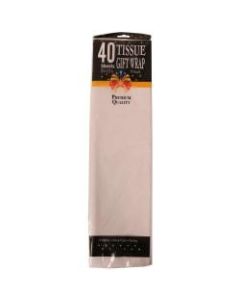 JAM Paper Tissue Paper, 26inH x 20inW x 1/8inD, White, Pack Of 40 Sheets