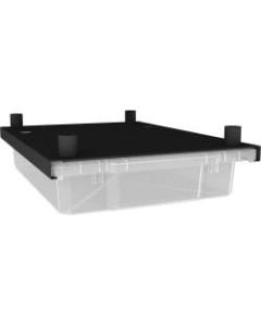 Lorell Makerspace Storage System Hanging Bin Kit - 14in Width x 18in Depth x 4in Height - Plastic - Clear