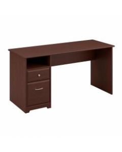 Bush Furniture Cabot Computer Desk with Drawers, 60inW, Harvest Cherry, Standard Delivery