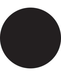 Removable Round Color Inventory Labels, DL612F, 1 1/2in Diameter, Black, Pack Of 500