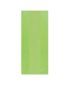 Amscan Small Plastic Treat Bags, 9-1/2inH x 4inW x 2-1/4inD, Kiwi Green, Pack Of 125 Bags