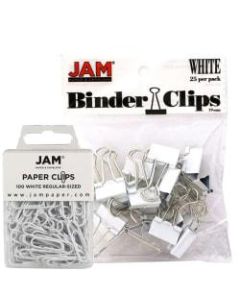JAM Paper Clips Combo Kit, Regular/Small, White