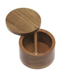 Lipper Acacia Divided Spice Box with Swivel Cover - - Acacia - 1 Piece(s) Pieces per Serving(s)